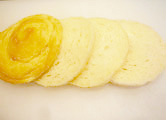 北海道牛乳パン＆苺ジャム＆クリームチーズ・カットの仕方1